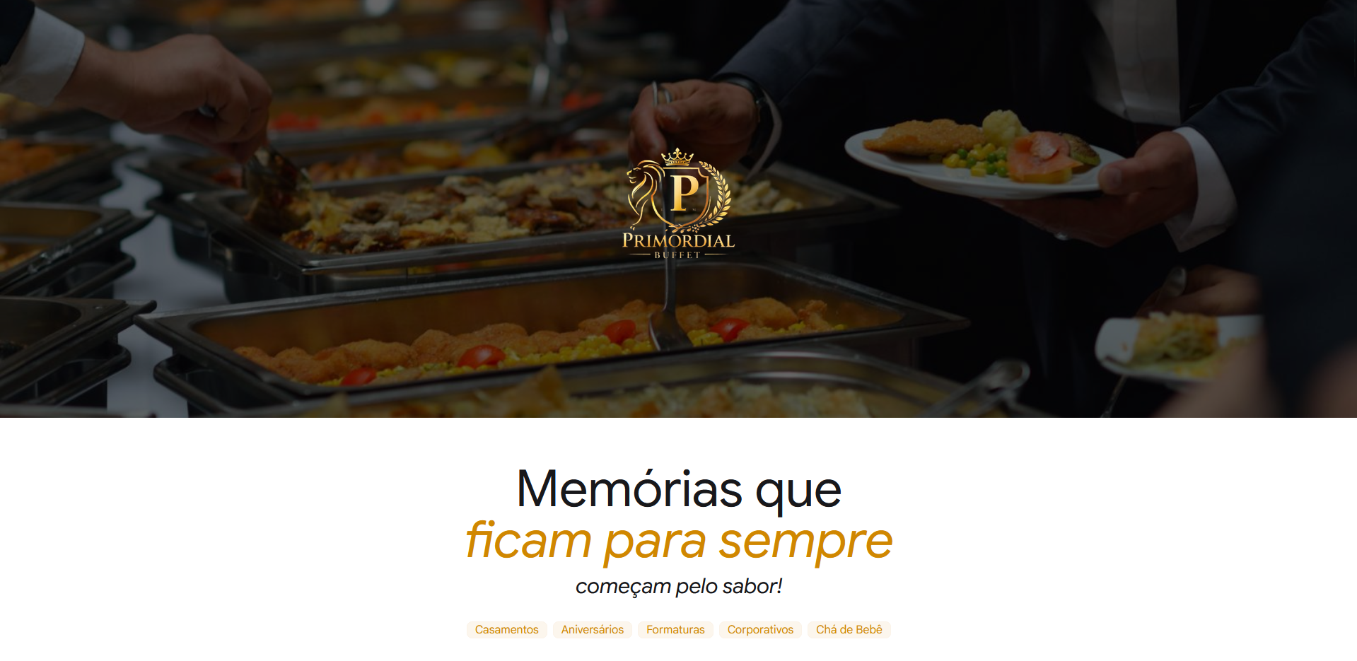 Site da Primordial Buffet
